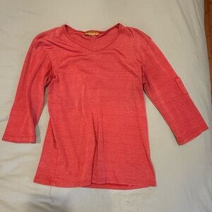 Blue Asphalt Coral 3/4 Sleeve Tee